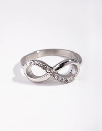 Silver Diamante Infinity Ring - link has visual effect only