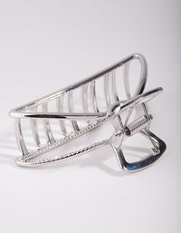 Silver Outline Claw Clip - link has visual effect only