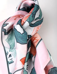 Fabric Lily Print Scarf - link has visual effect only