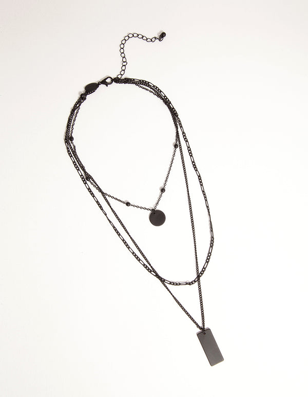 Gold Shape 3-Layer Choker