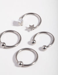 Surgical Steel Celestial Mixed Earring 4-Pack - link has visual effect only