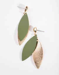Gold Double Tassel Drop Earrings - link has visual effect only