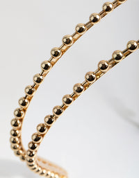 Gold Double Row Mini Ball Headband - link has visual effect only