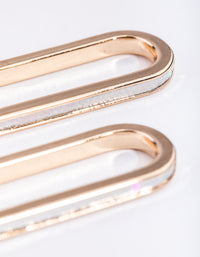 Gold Holographic Hoop Earrings - link has visual effect only