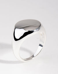 Silver Plated Shield Ring - link has visual effect only