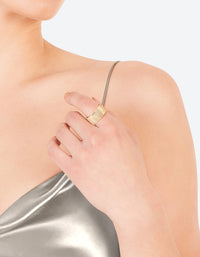 Gold Plated Cigar Ring - link has visual effect only