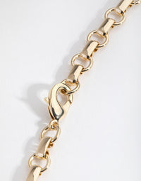 Gold Plated Small Rolo Necklace - link has visual effect only