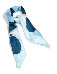 Blue Splatter Bandana Hair Scarf - link has visual effect only
