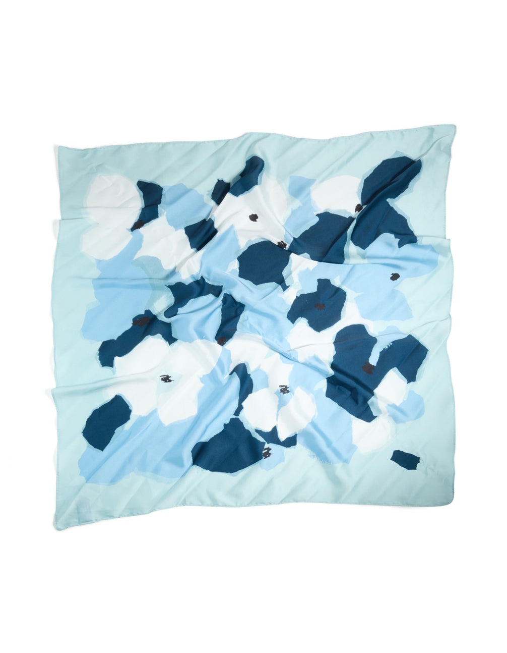 Blue Splatter Bandana Hair Scarf