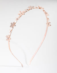 Rose Gold Mix Stone Flower Headband - link has visual effect only