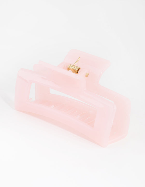 Acrylic Pink Rectangle Claw