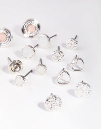Silver Love Big Stud 8-Pack Earring - link has visual effect only