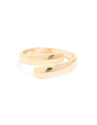Gold Smooth Wrap Ring - link has visual effect only