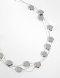 Silver Layered Station Necklace - link has visual effect only