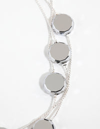 Silver Layered Station Necklace - link has visual effect only