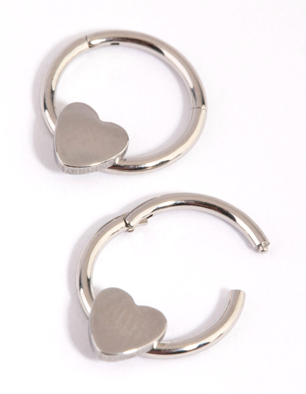 Surgical Steel Heart Sleeper Earrings