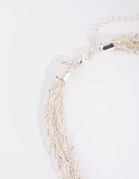 Silver Fine Twisted Chain Necklace - link has visual effect only
