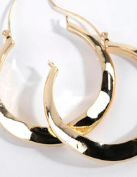 Gold Plated Large Swirl Hoop Earrings - link has visual effect only