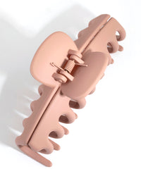 Coral Acrylic Large Bar Claw - link has visual effect only