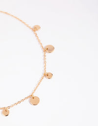 Gold Circle Choker - link has visual effect only