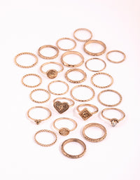 Antique Gold Etched Ring 24-Pack - link has visual effect only
