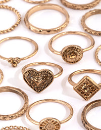 Antique Gold Etched Ring 24-Pack - link has visual effect only