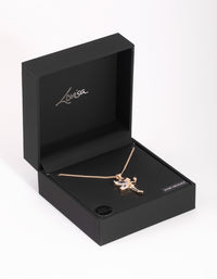 Rose Gold Cubic Zirconia Fairy Necklace - link has visual effect only