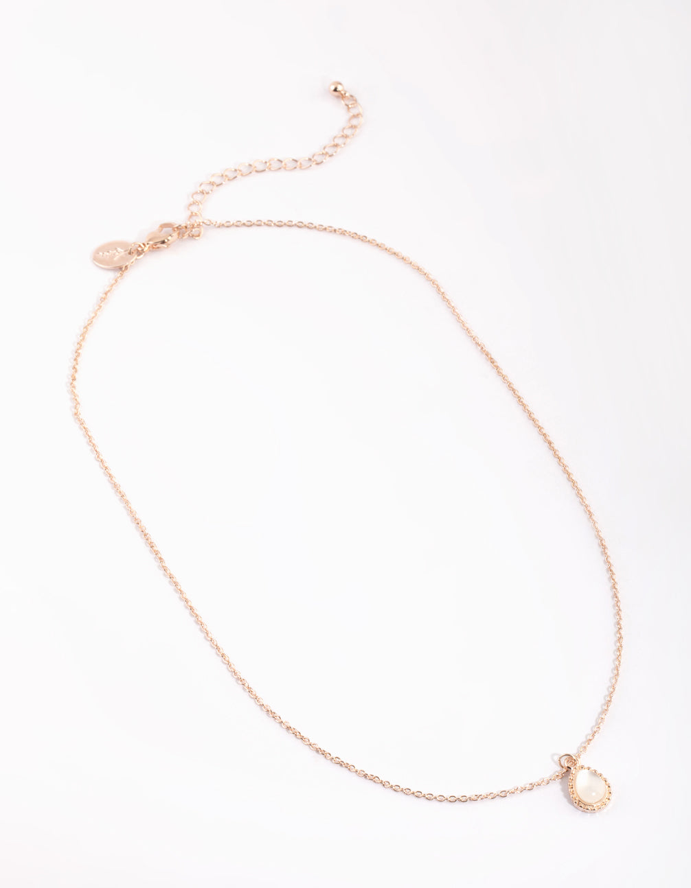 Rose Gold Teardrop Necklace