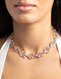 Gold Mixed Stone Collar Necklace - link has visual effect only