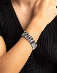 Matte Black Diamante Bracelet - link has visual effect only