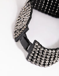 Matte Black Diamante Bracelet - link has visual effect only