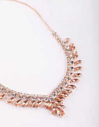 Rose Gold Pointed Necklace - link has visual effect only