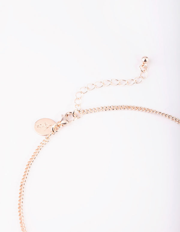 Rose Gold Pointed Necklace