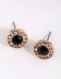 Gold Diamante Stud Earring Pack - link has visual effect only