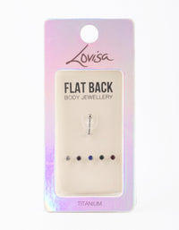 Titanium Mixed Diamante Flat Back 6-Pack - link has visual effect only