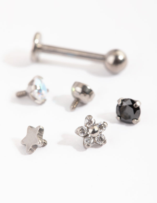 Titanium Pretty Flat Back Back