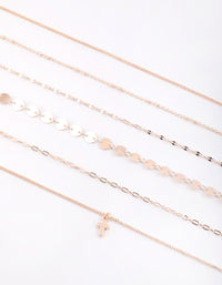 Rose Gold Cross Choker - link has visual effect only