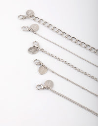 Rhodium Cross Choker - link has visual effect only