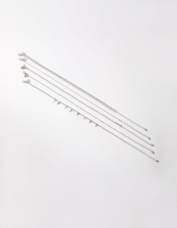 Rhodium Cross Choker
