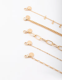 Gold Disc Choker - link has visual effect only