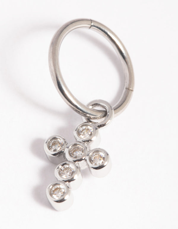 Titanium Crystal Cross Clicker