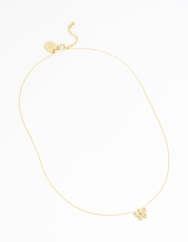 Gold Butterfly Necklace