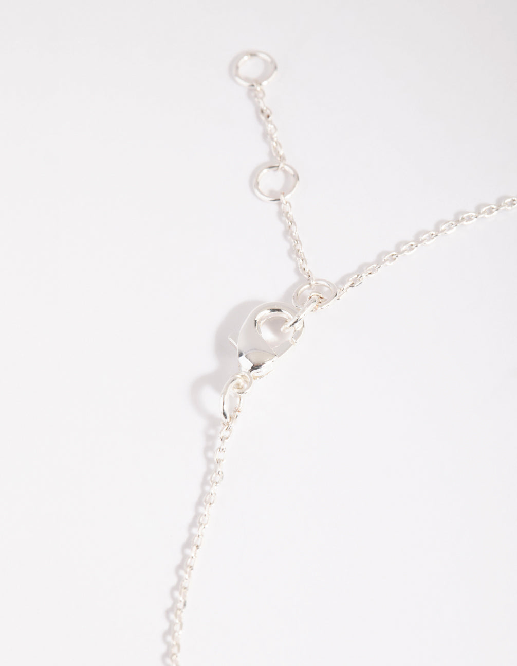 Silver Cubic Zirconia Layered Necklace