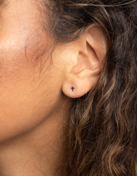 Surgical Steel Cross Stud Earrings - link has visual effect only