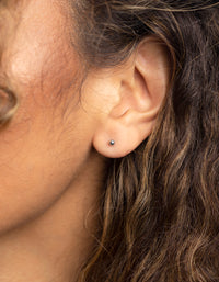 Surgical Steel Cross Stud Earrings - link has visual effect only