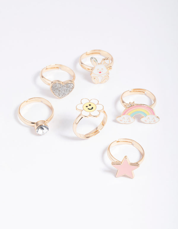 Kids Bunny Magic Ring 6-Pack