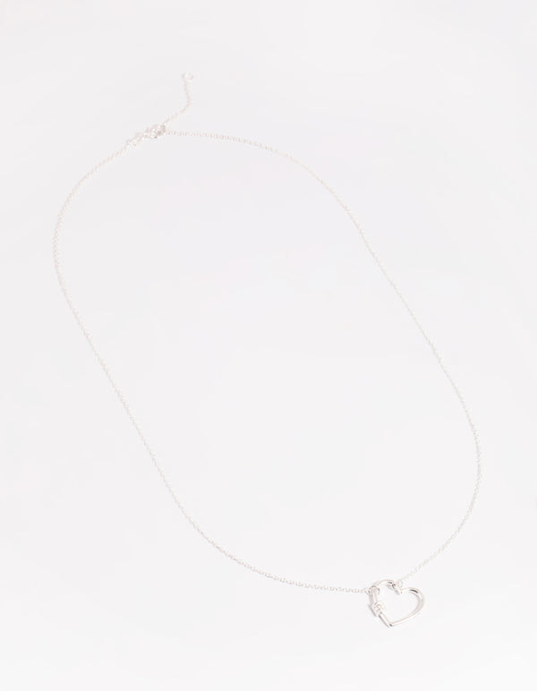 Sterling Silver Heart Pendant Necklace