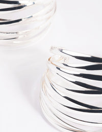 Silver Crossover Double Wrist Cuff - link has visual effect only