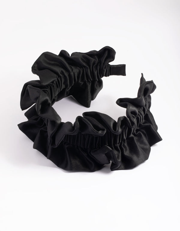 Black Ruffle Headband