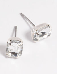 Silver Diamante Claw Stud Earrings - link has visual effect only